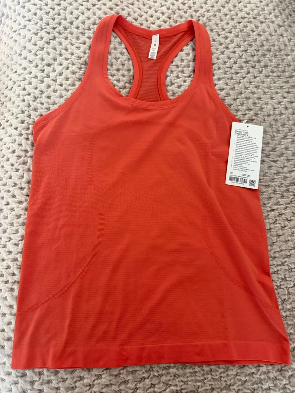 lululemon athletica Women's Racerback Tank Top - Coral Red